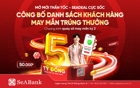 [TB] Danh sách khách hàng trúng thưởng quay số may mắn Mở mới thần tốc - SeADeal cực sốc tháng 8